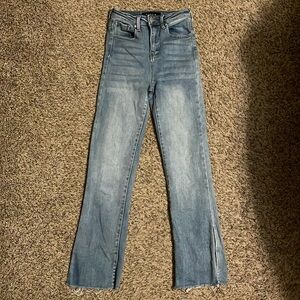 Women's Straight Leg Jeans - Blue